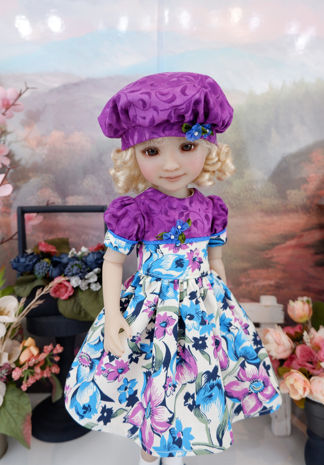 Floral Impressions - dress and shoes for Ruby Red Fashion Friends doll