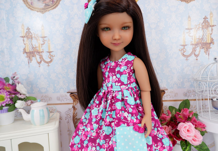 Floral Intensity - dress with sandals for Ruby Red Fashion Friends doll