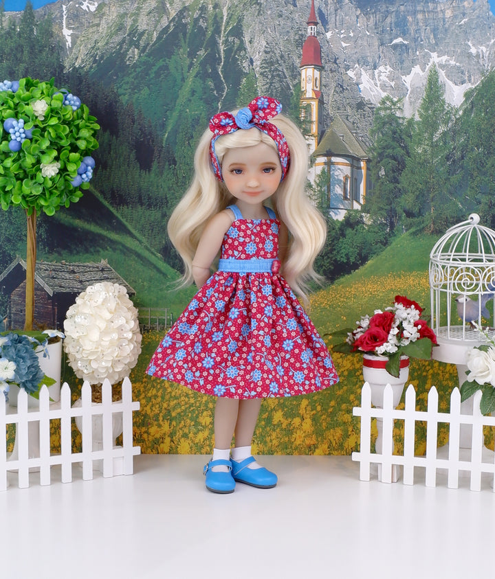 Floral Jubilee - dress and shoes for Ruby Red Fashion Friends doll