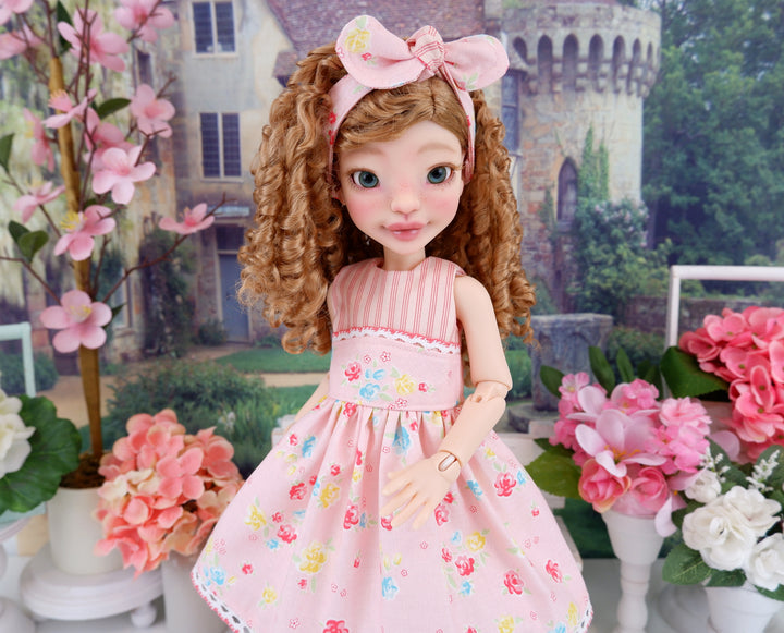 Floral Picnic - dress with shoes for Anderson Art Dolls BJD