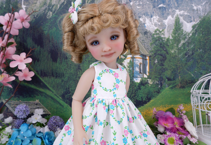 Floral Wreath - dress with sandals for Ruby Red Fashion Friends doll