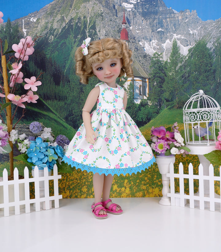 Floral Wreath - dress with sandals for Ruby Red Fashion Friends doll