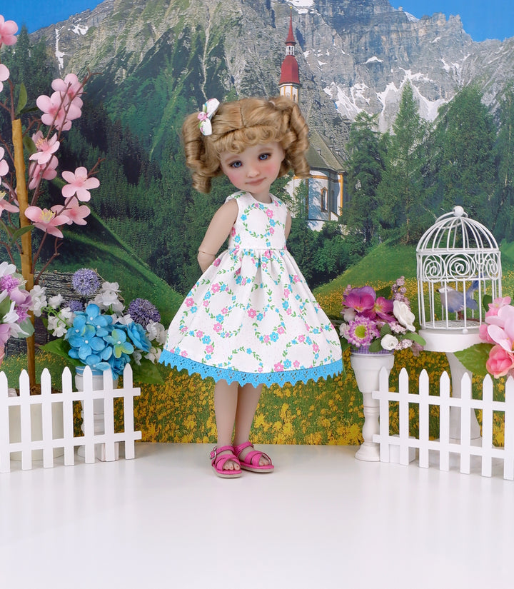 Floral Wreath - dress with sandals for Ruby Red Fashion Friends doll