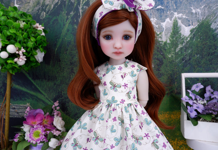 Fluttering Butterfly - dress with sandals for Ruby Red Fashion Friends doll