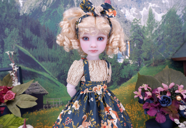 Fox Thicket - blouse & jumper with shoes for Ruby Red Fashion Friends doll