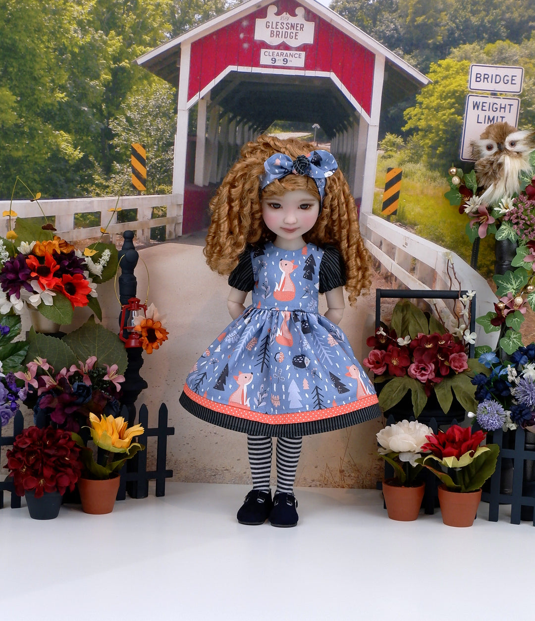 Fox Wood - dress and shoes for Ruby Red Fashion Friends doll