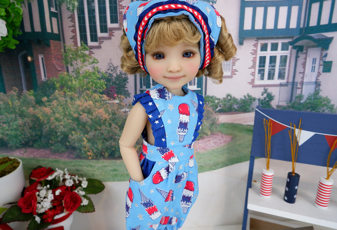 Freedom Cones - romper with boots for Ruby Red Fashion Friends doll