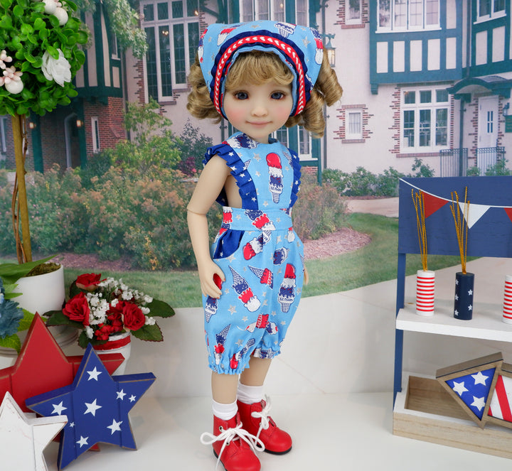 Freedom Cones - romper with boots for Ruby Red Fashion Friends doll