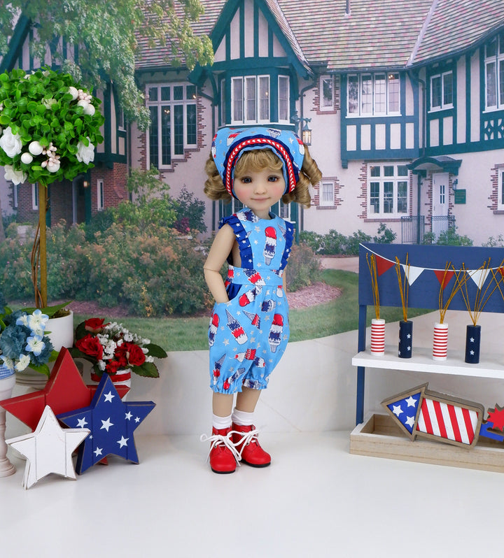 Freedom Cones - romper with boots for Ruby Red Fashion Friends doll