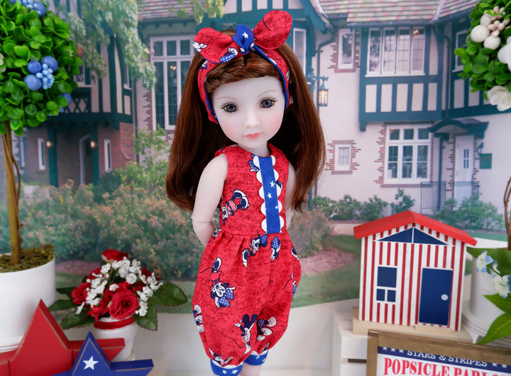 Freedom Minnie & Mickey - romper with boots for Ruby Red Fashion Friends doll