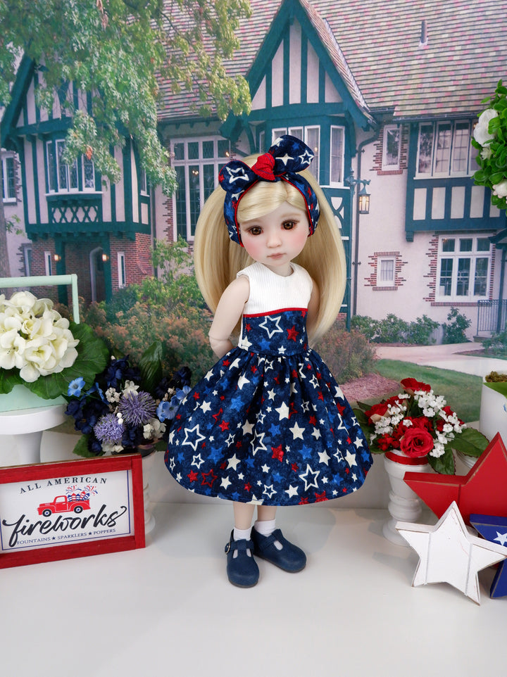 Freedom Stars - dress with shoes for Ruby Red Fashion Friends doll