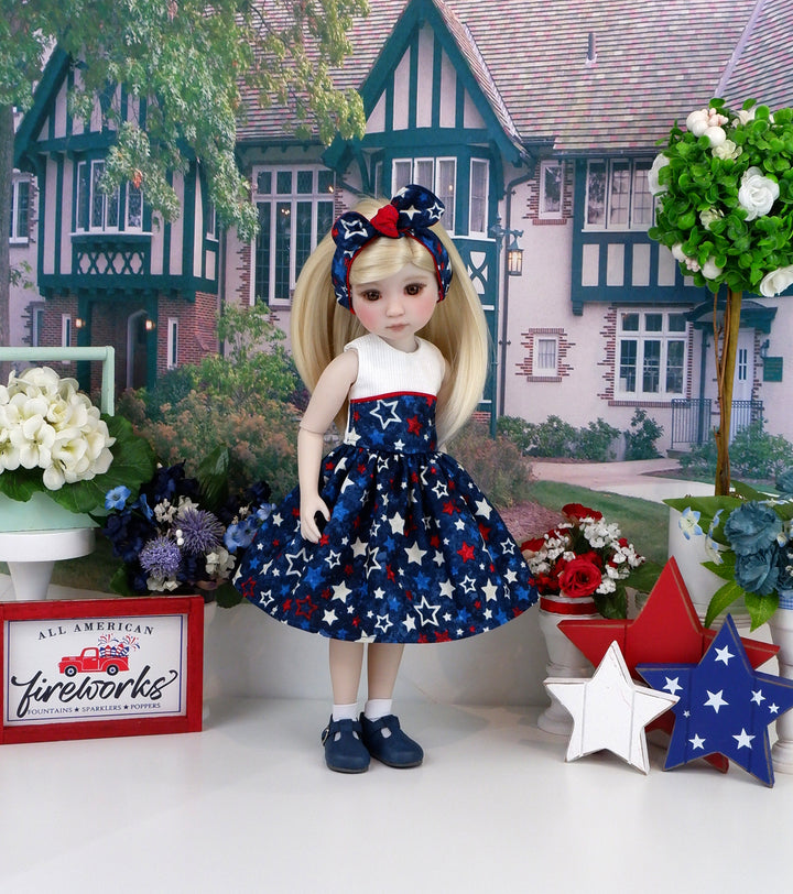 Freedom Stars - dress with shoes for Ruby Red Fashion Friends doll