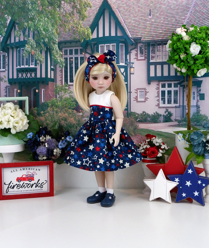 Freedom Stars - dress with shoes for Ruby Red Fashion Friends doll