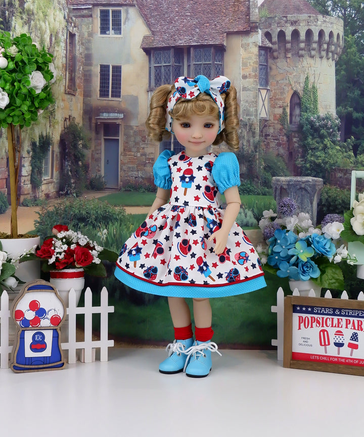 Freedom Treats - dress and boots for Ruby Red Fashion Friends doll