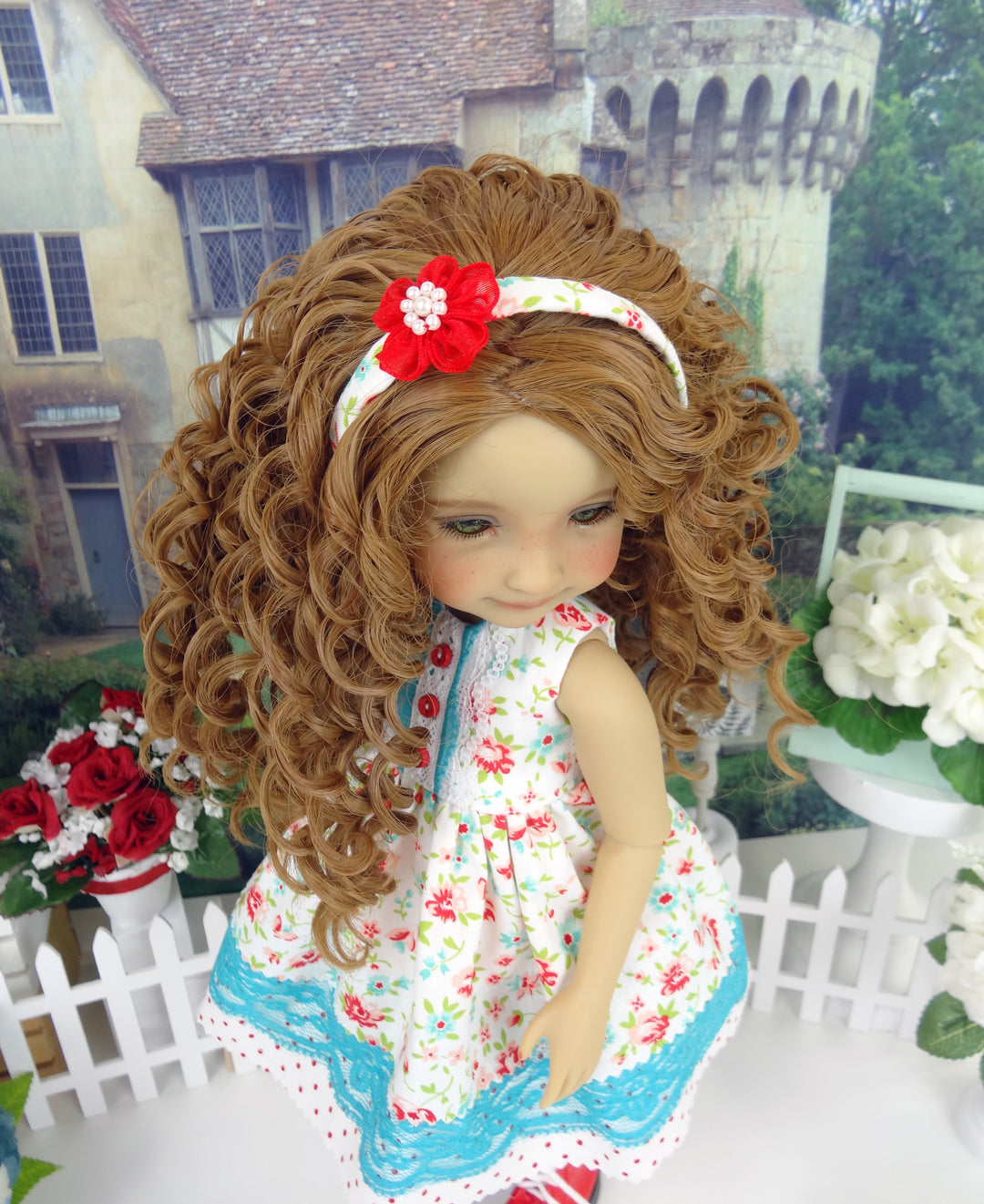Fresh Flowers - dress with boots for Ruby Red Fashion Friends doll