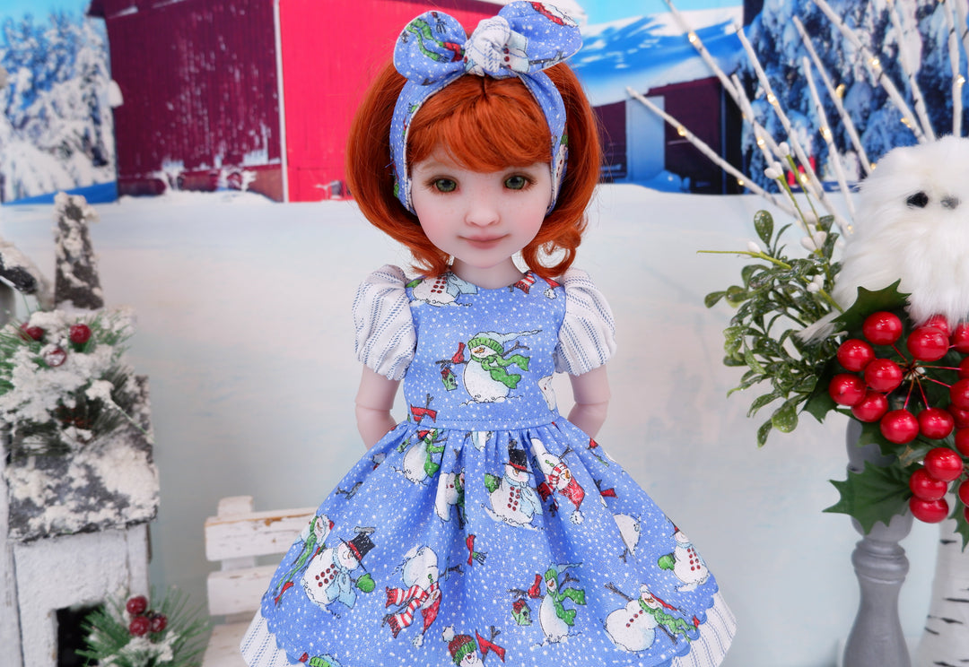 Frosted Snowman - dress and shoes for Ruby Red Fashion Friends doll
