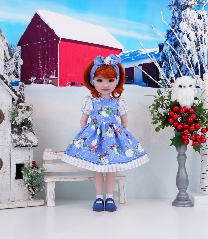 Frosted Snowman - dress and shoes for Ruby Red Fashion Friends doll
