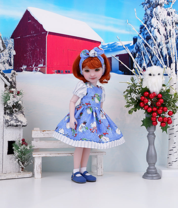 Frosted Snowman - dress and shoes for Ruby Red Fashion Friends doll