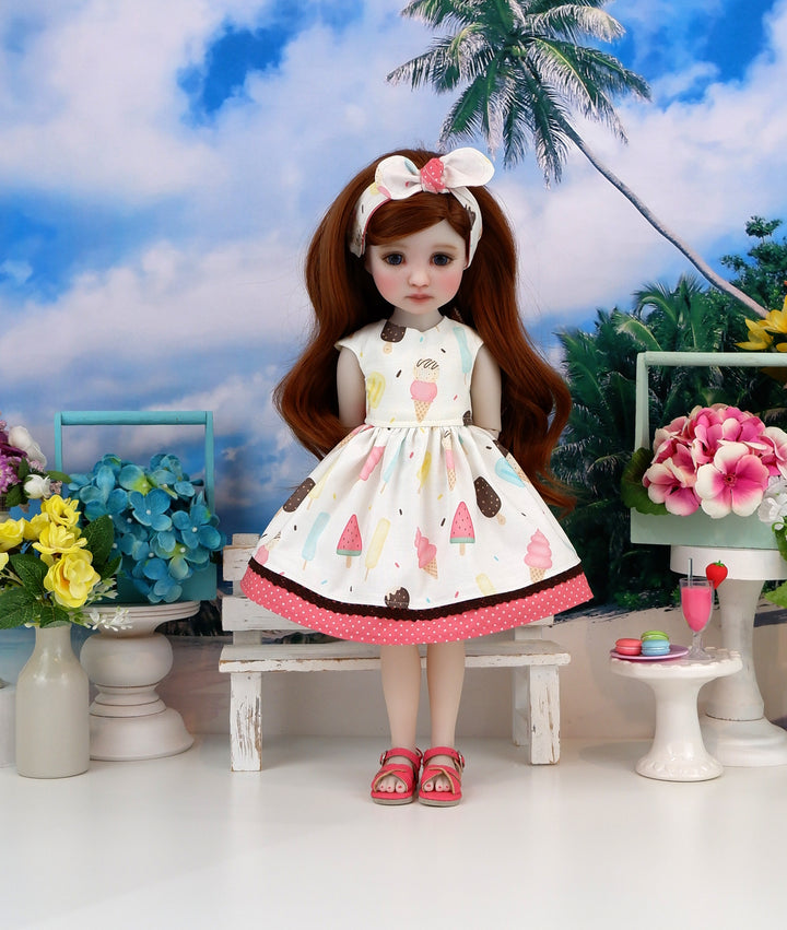 Frozen Delights - dress with sandals for Ruby Red Fashion Friends doll