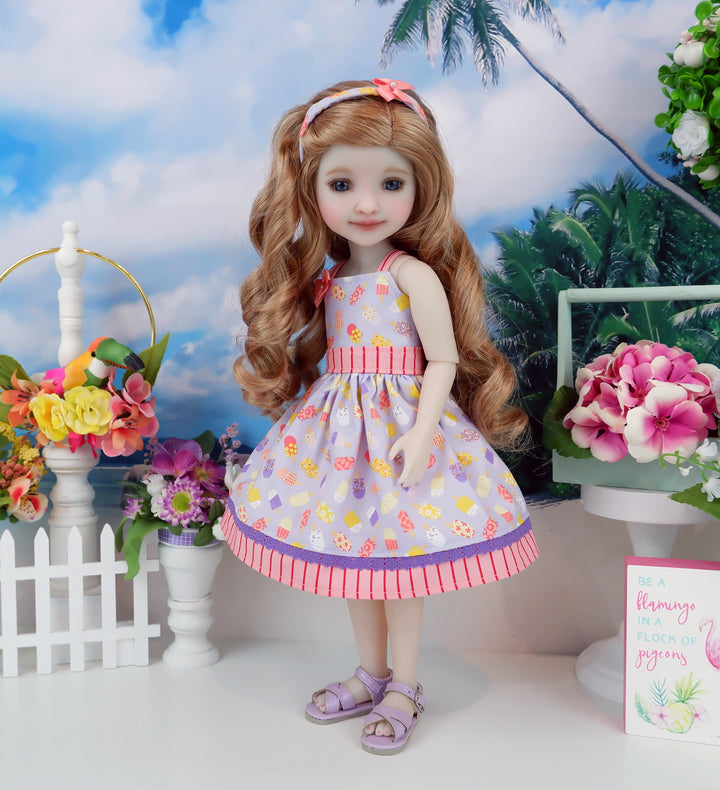 Frozen Treats - dress with sandals for Ruby Red Fashion Friends doll