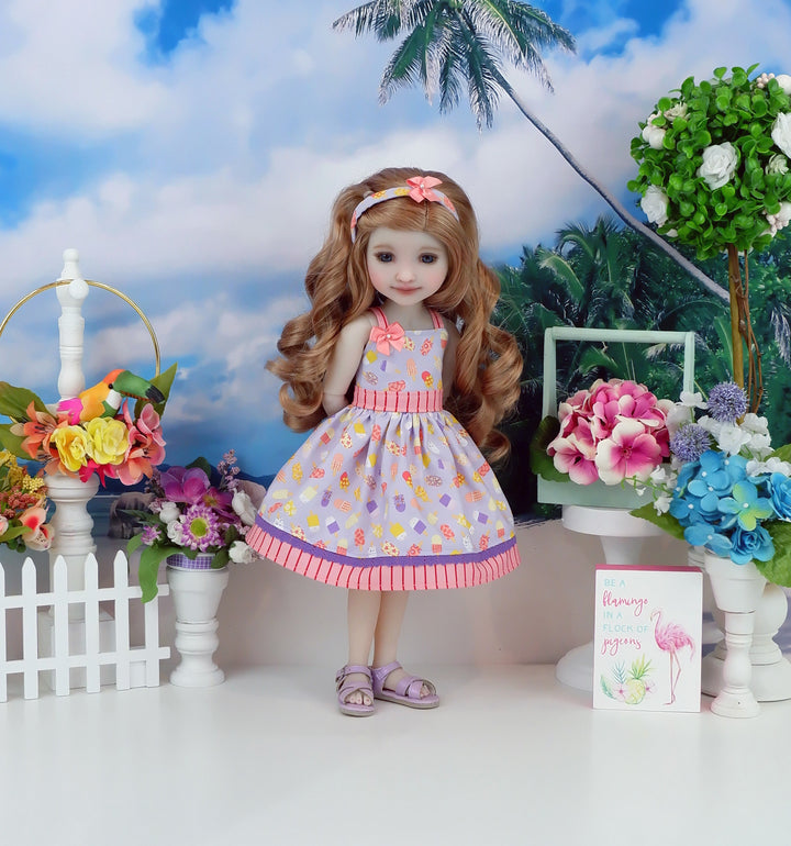 Frozen Treats - dress with sandals for Ruby Red Fashion Friends doll