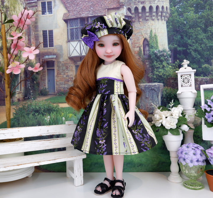 Garden Lavender - dress and sandals for Ruby Red Fashion Friends doll