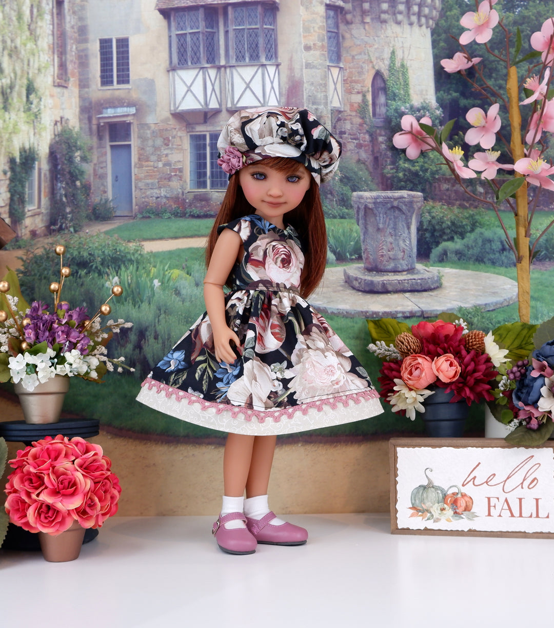 Garden Tranquility - dress with shoes for Ruby Red Fashion Friends doll