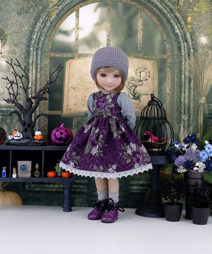 Garden Webs - dress ensemble with boots for Ruby Red Fashion Friends doll