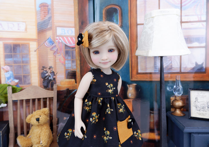 Goldenrod In Bloom - dress with boots for Ruby Red Fashion Friends doll