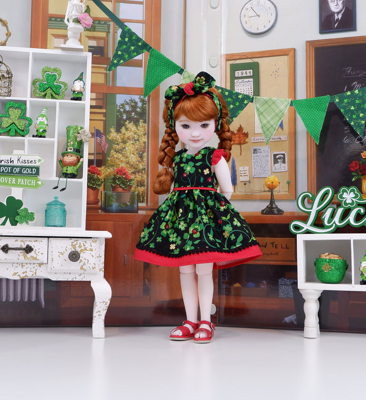 Good Luck Bug - dress with sandals for Ruby Red Fashion Friends doll