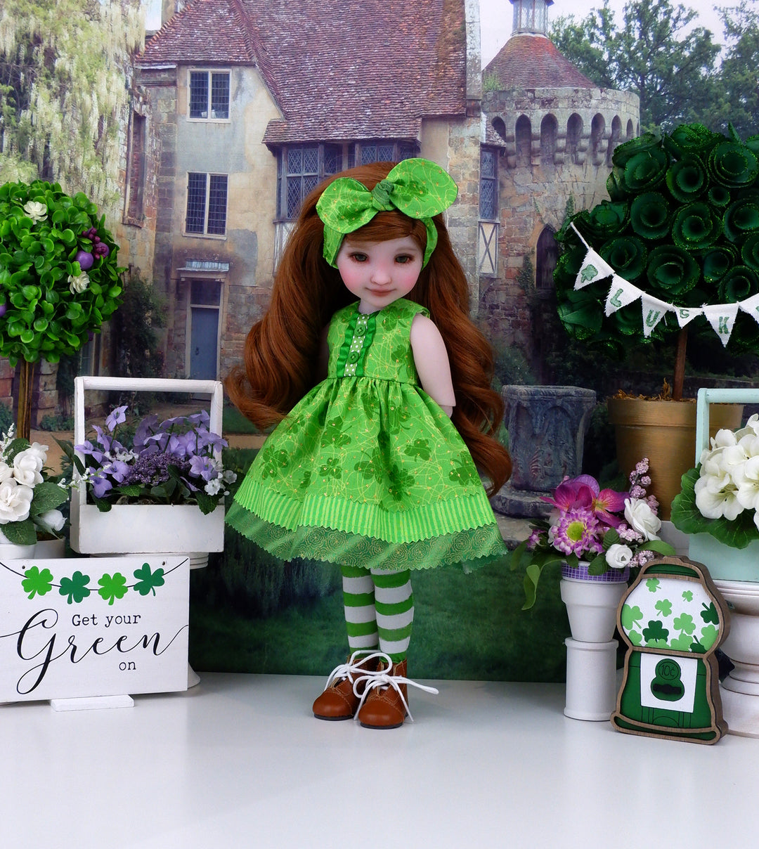 Good Luck - dress with boots for Ruby Red Fashion Friends doll Cottontail Doll Designs Good Luck - dress with boots for Ruby Red Fashion Friends doll Cottontail Doll Designs