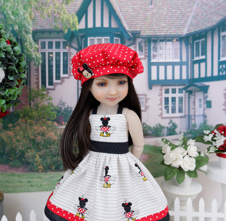 Goodbye Minnie - dress & jacket with shoes for Ruby Red Fashion Friends doll