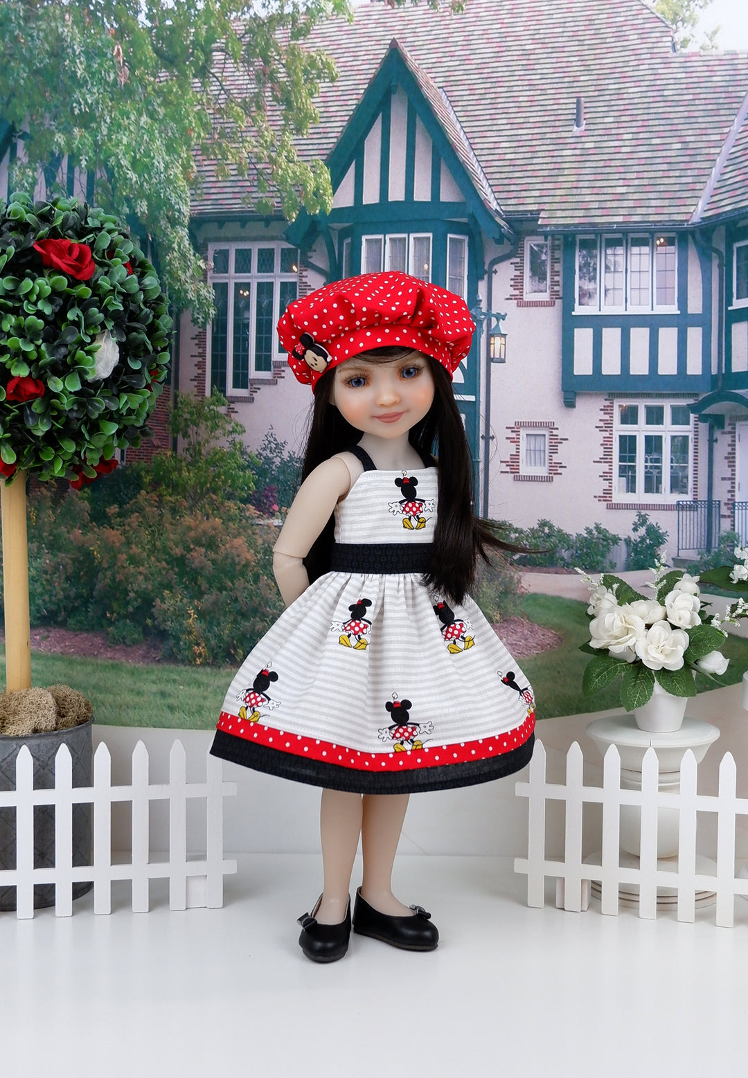 Goodbye Minnie - dress & jacket with shoes for Ruby Red Fashion Friends doll
