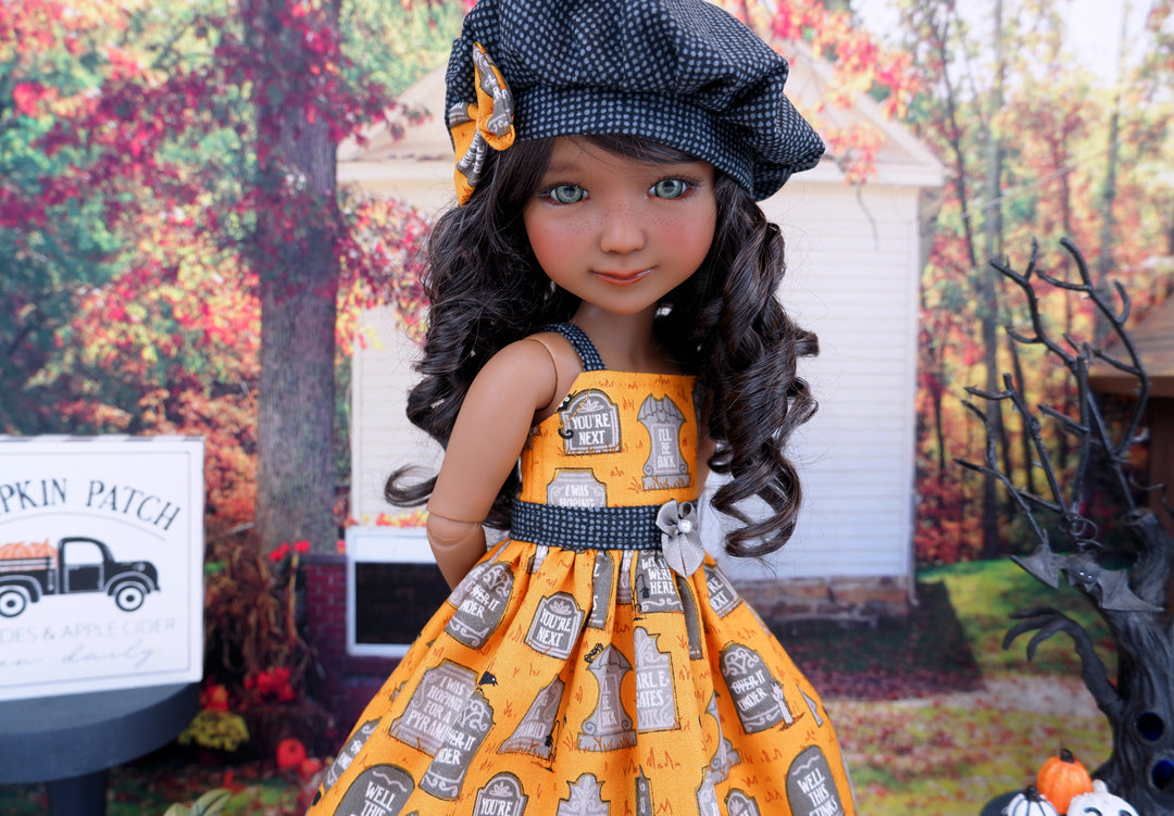 Grave Dust - dress with shoes for Ruby Red Fashion Friends doll