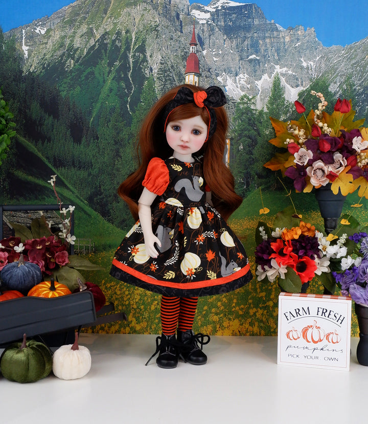 Grey Squirrel - dress and boots for Ruby Red Fashion Friends doll