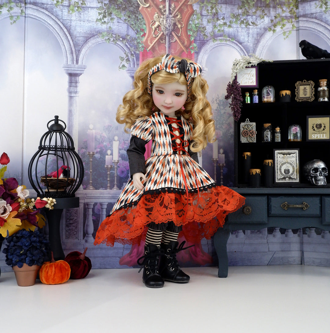 Halloween Carnival - dress with boots for Ruby Red Fashion Friends doll