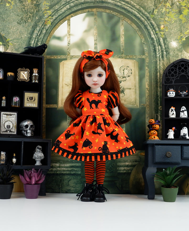 Halloween Cats - dress and boots for Ruby Red Fashion Friends doll