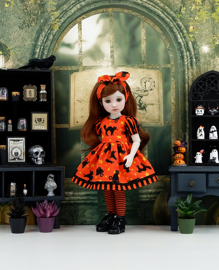 Halloween Cats - dress and boots for Ruby Red Fashion Friends doll
