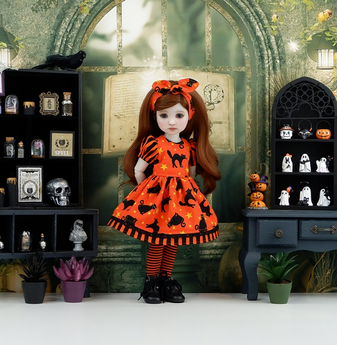 Halloween Cats - dress and boots for Ruby Red Fashion Friends doll