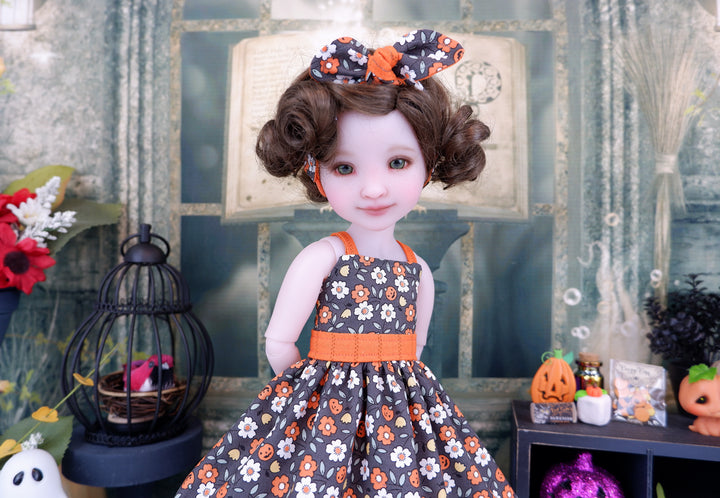 Halloween Flowers - dress with shoes for Ruby Red Fashion Friends doll
