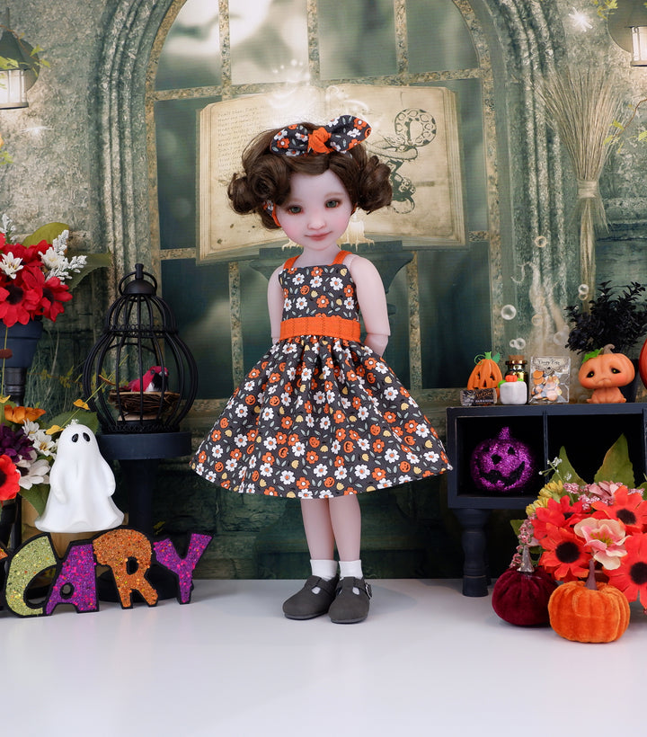 Halloween Flowers - dress with shoes for Ruby Red Fashion Friends doll