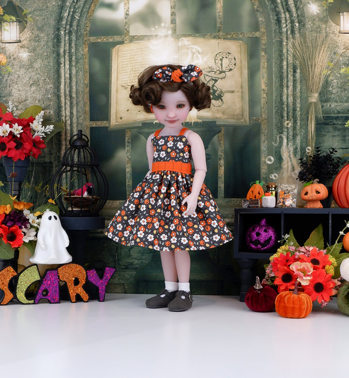 Halloween Flowers - dress with shoes for Ruby Red Fashion Friends doll