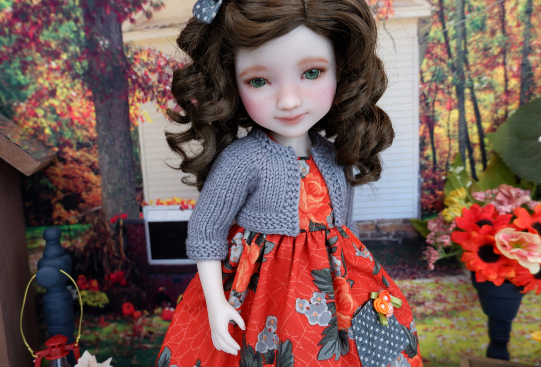 Halloween Garden - dress with sweater & boots for Ruby Red Fashion Friends doll