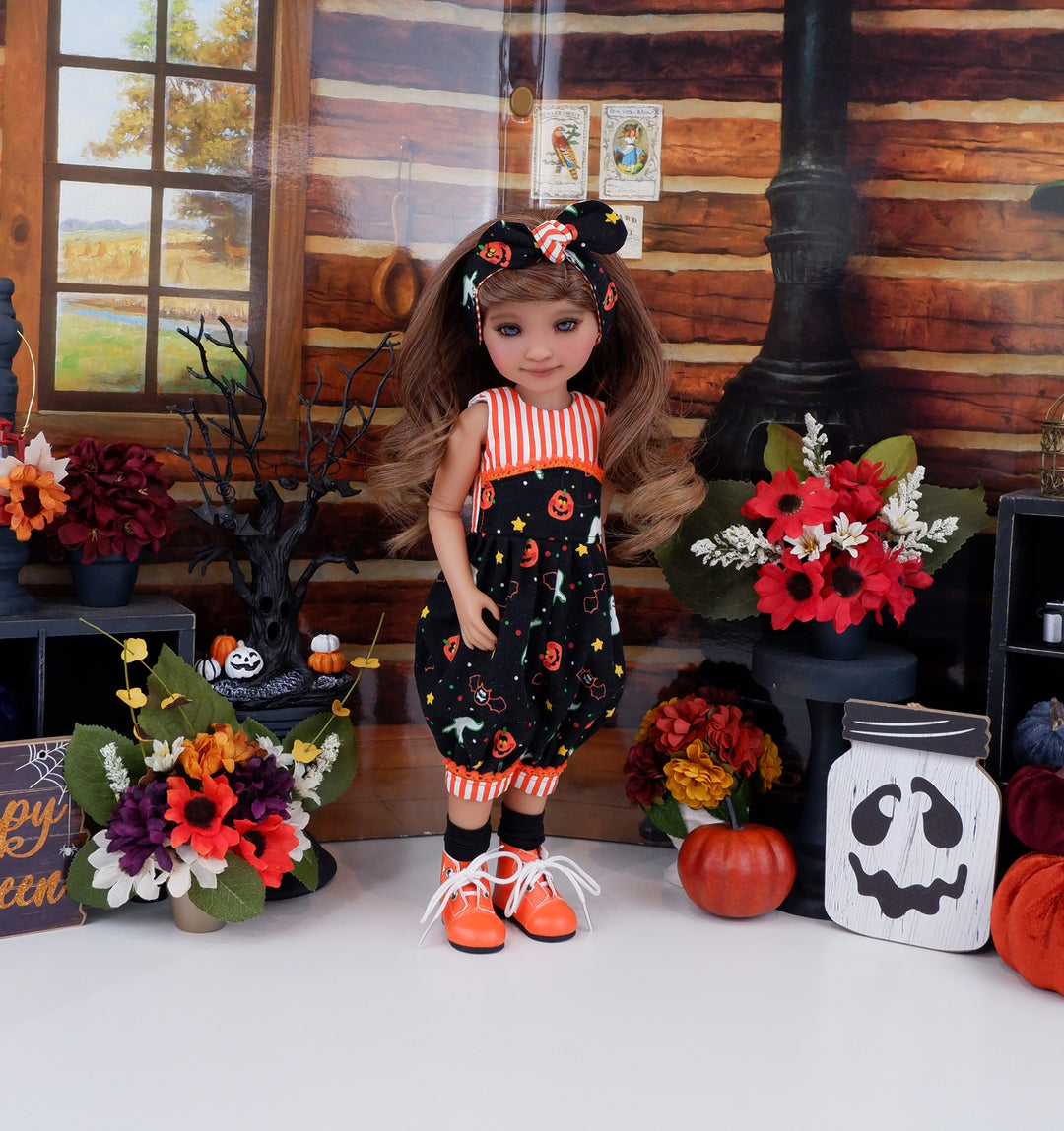 Halloween Haunt - romper with boots for Ruby Red Fashion Friends doll