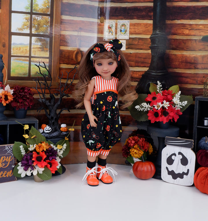 Halloween Haunt - romper with boots for Ruby Red Fashion Friends doll