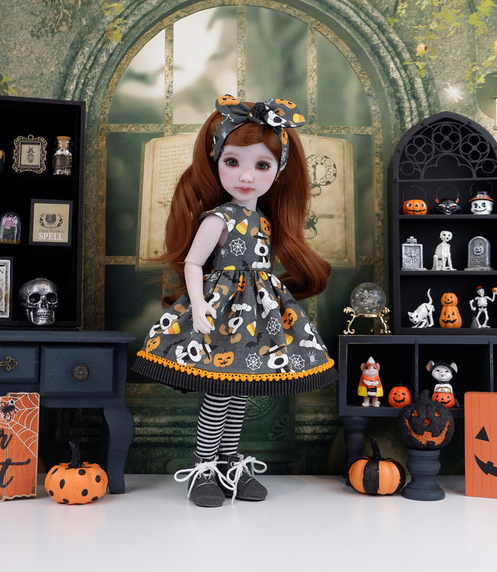 Halloween Pups - dress with boots for Ruby Red Fashion Friends doll