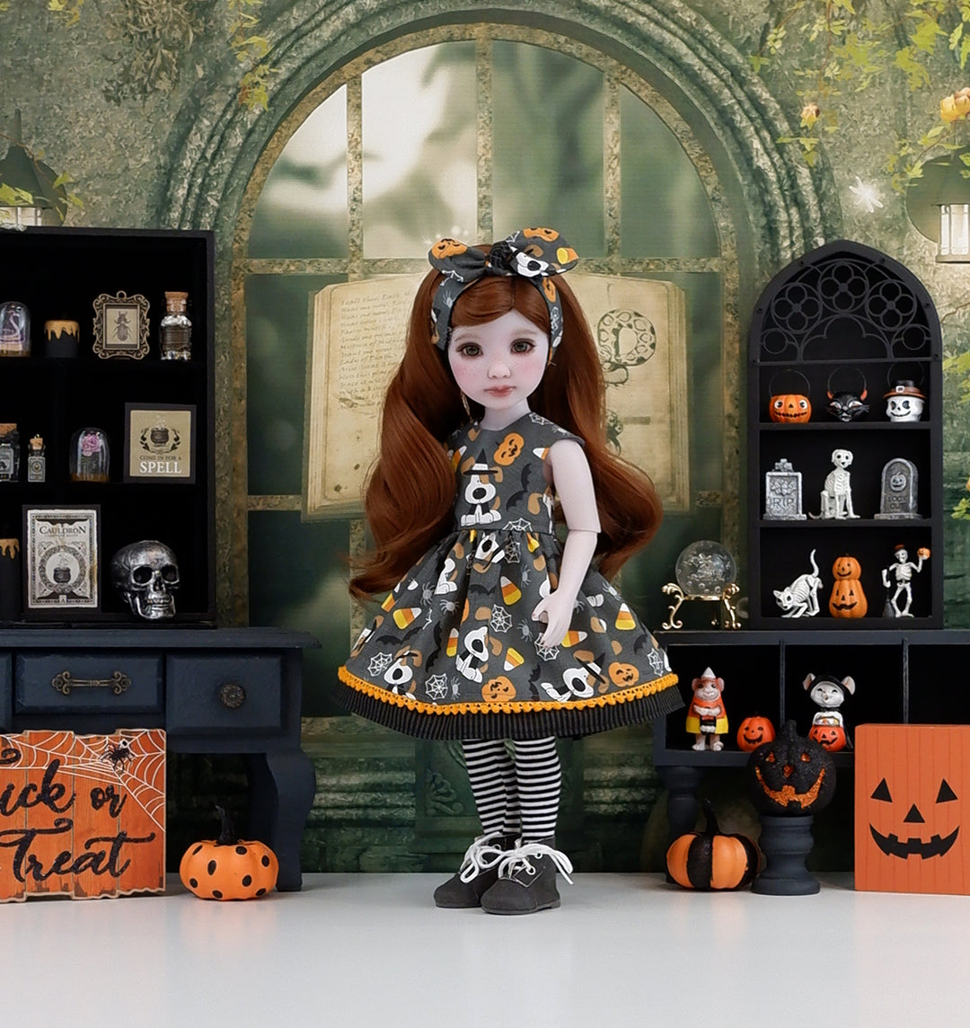 Halloween Pups - dress with boots for Ruby Red Fashion Friends doll