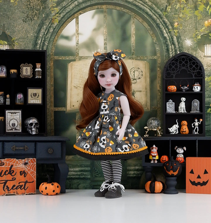 Halloween Pups - dress with boots for Ruby Red Fashion Friends doll