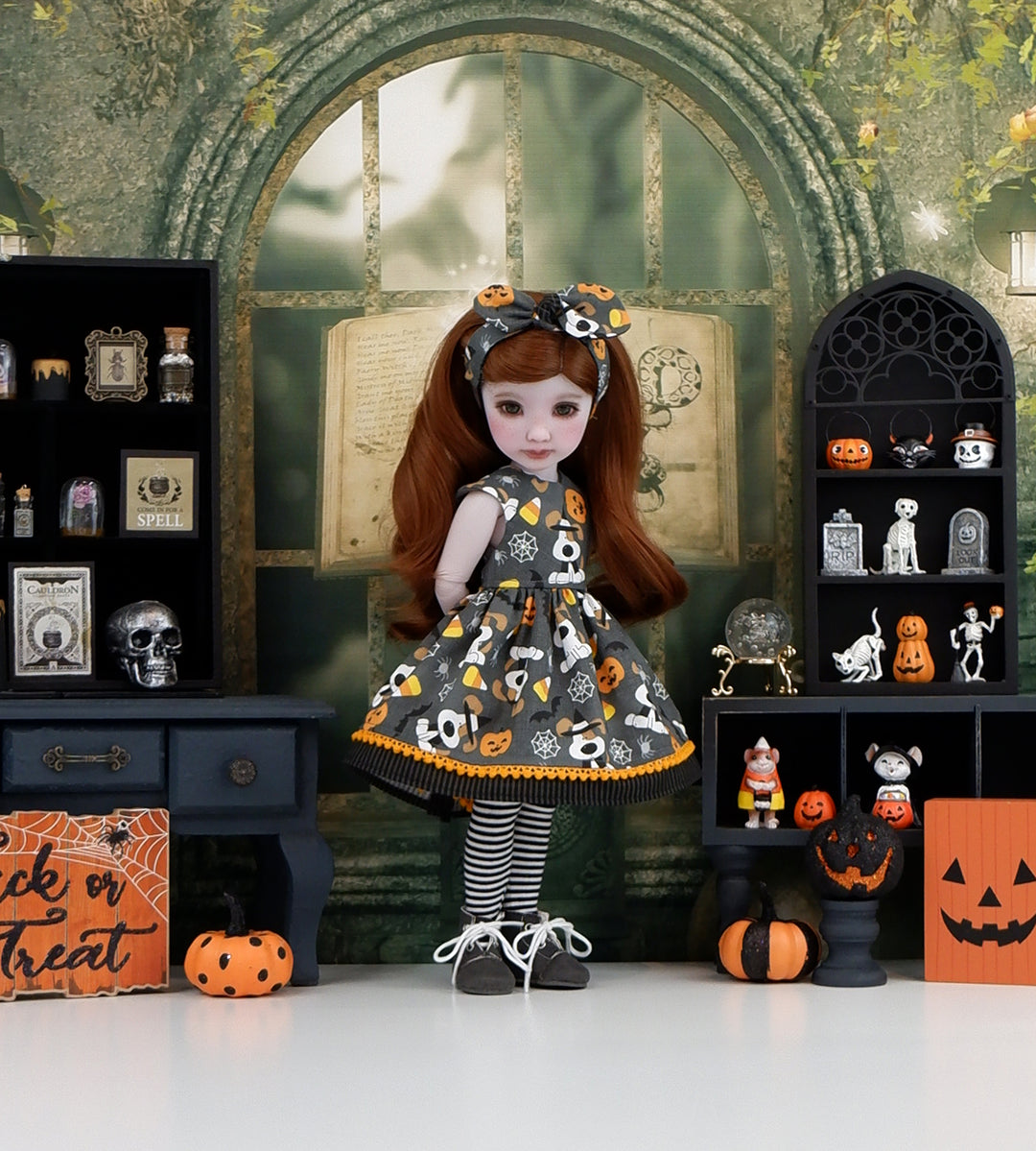 Halloween Pups - dress with boots for Ruby Red Fashion Friends doll