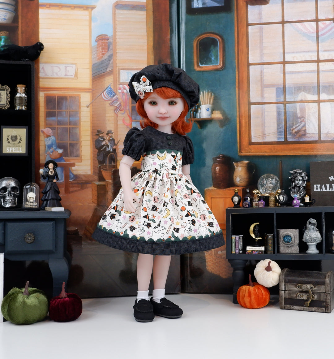 Halloween Things - dress and loafers for Ruby Red Fashion Friends doll